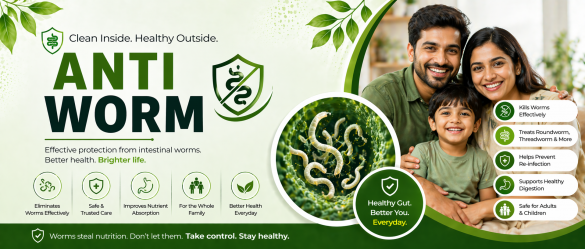 Anti worm medicines for intestinal parasite infection treatment