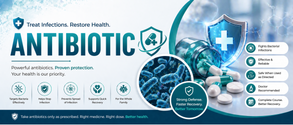Antibiotic medicines for bacterial infection treatment and prevention