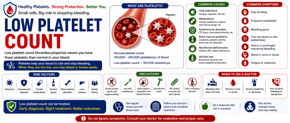 Low platelet count symptoms bruising and thrombocytopenia treatment
