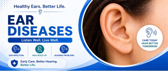 Ear diseases treatment for infection pain and ear care
