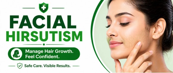 Facial hirsutism excess hair growth hormonal imbalance treatment