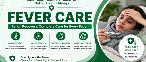 Fever treatment temperature control and recovery care