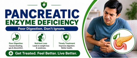 Pancreatic enzyme deficiency digestion and nutrient absorption treatment