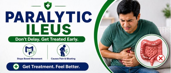 Paralytic ileus intestinal blockage and treatment care