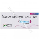 Beniblock 4mg Tablet (Benidipine 4mg) 