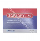 Zopadryl 50mg Tablet (Diphenhydramine 50mg) 