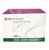 BD Emerald 2ml Syringe with 24G Needle 