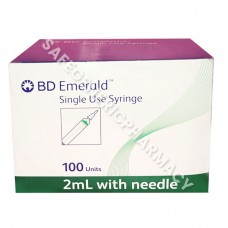 BD Emerald 2ml Syringe with 23G Needle