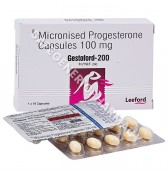 Gestoford 200 Softgel Capsule (Progesterone 200mg) 