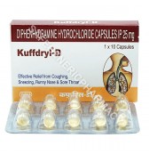 Kuffdryl D 25mg Capsule (Diphenhydramine 25mg) 