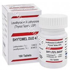 Shytomel Duo 47 Tablet (Liothyronine T3 + Levothyroxine T4)