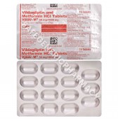 Vysov-M 50/1000 Tablet (Vildagliptin 50mg + Metformin 1000mg) 