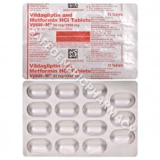 Vysov-M 50/1000 Tablet (Vildagliptin 50mg + Metformin 1000mg)