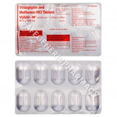 Vysov-M 50/500 Tablet (Vildagliptin 50mg + Metformin 500mg)